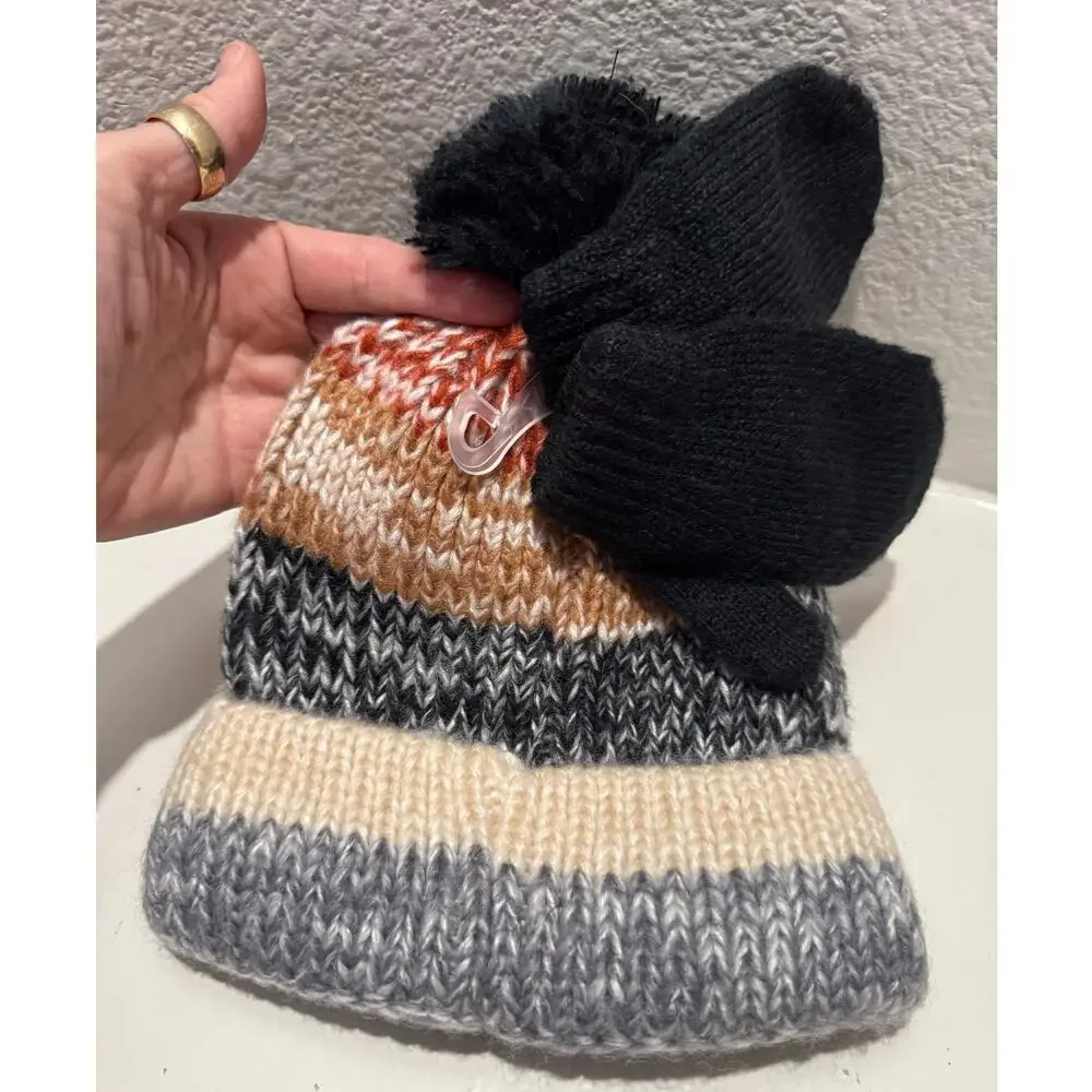 SWISS TECH Beanie & Mitten Set NWT OS Toddler 24 months & older
